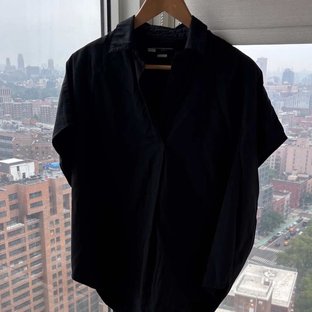 French Connection Charcoal Button-Up Shirt